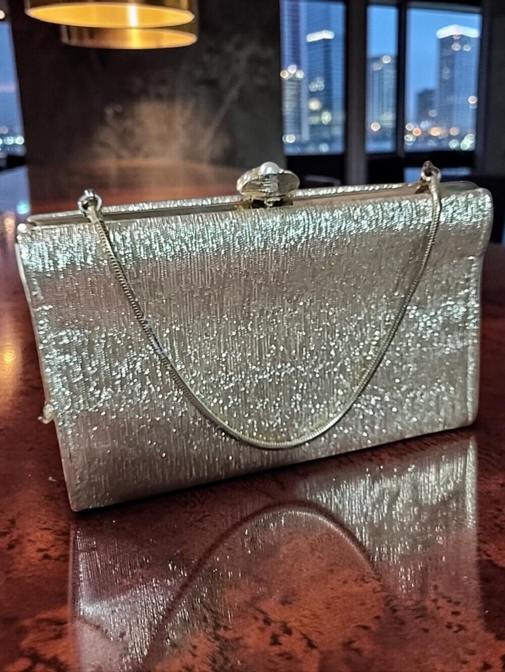 Vintage Gold Evening Clutch Bag